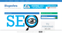Desktop Screenshot of blogesfera.com